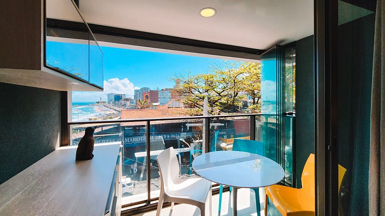 Estúdio com varanda na melhor vista da Barra-206