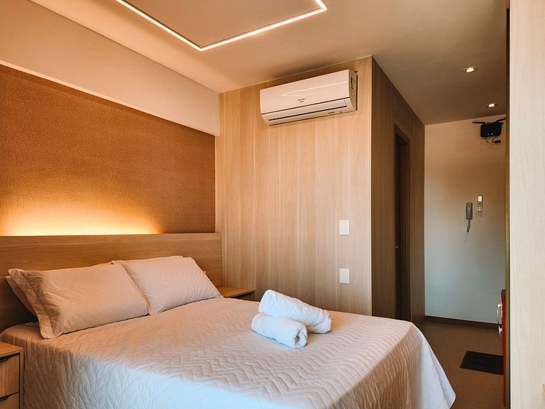 Estúdio com varanda na melhor vista da Barra-206