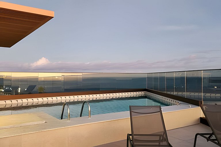 Estúdio com varanda na melhor vista da Barra-503