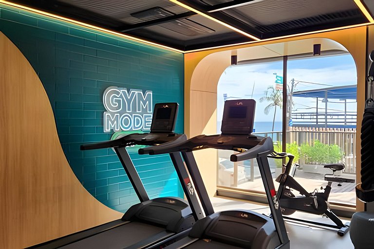 Estúdio com varanda na melhor vista da Barra-503