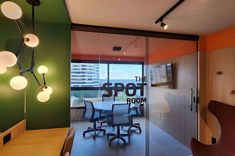 Estúdio com varanda na melhor vista da Barra-503