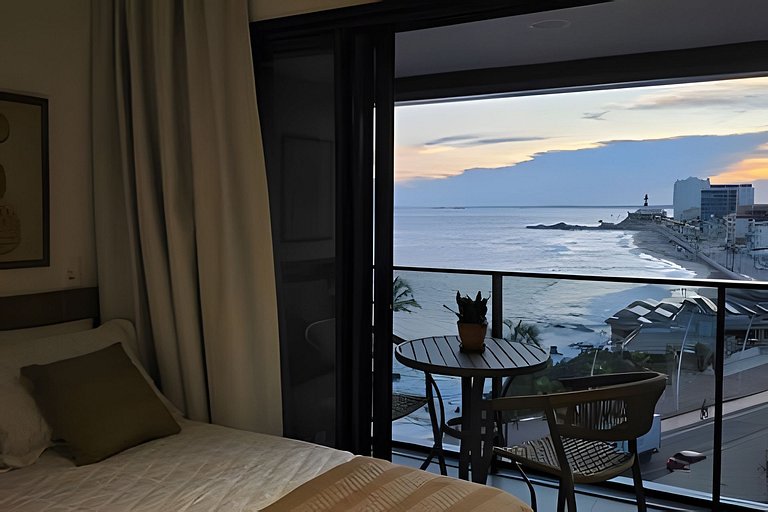 Estúdio com varanda na melhor vista da Barra-504