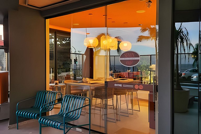 Estúdio com varanda na melhor vista da Barra-504