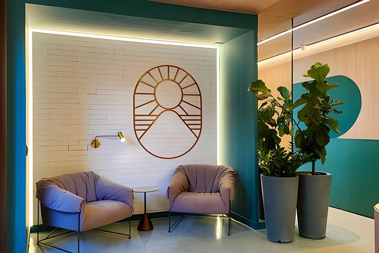 Estúdio com varanda na melhor vista da Barra-504