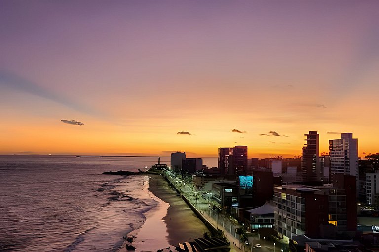 Estúdio com varanda na melhor vista da Barra-504