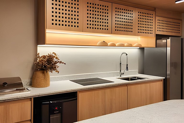 Estúdio com varanda na melhor vista da Barra-504