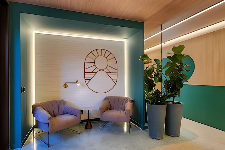 Estúdio com varanda na melhor vista da Barra-504