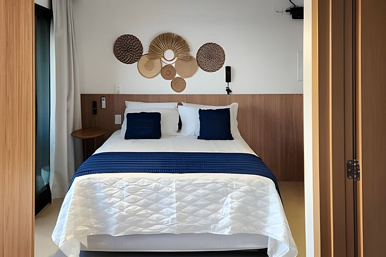 Estúdio com varanda na melhor vista da Barra-202