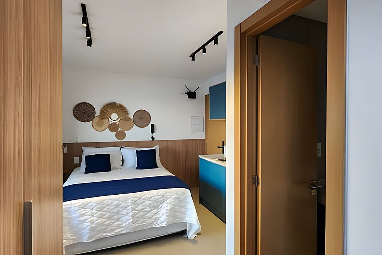 Estúdio com varanda na melhor vista da Barra-202