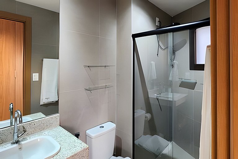 Estúdio com varanda na melhor vista da Barra-202