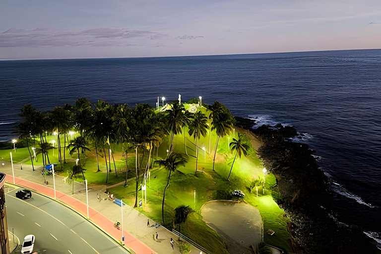 Estúdio com varanda na melhor vista da Barra-202