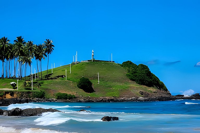 Studio com varanda na melhor vista da Barra-SB202