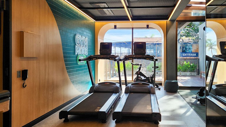 Estúdio com varanda na melhor vista da Barra-206