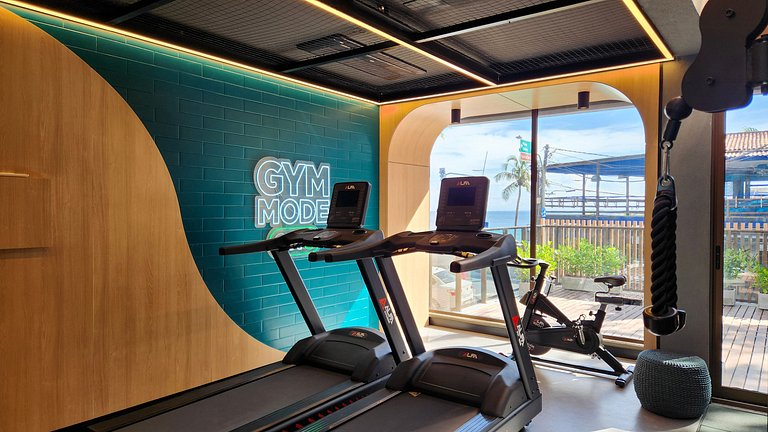 Estúdio com varanda na melhor vista da Barra-206