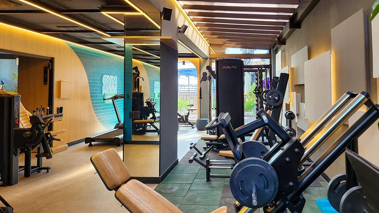 Estúdio com varanda na melhor vista da Barra-206