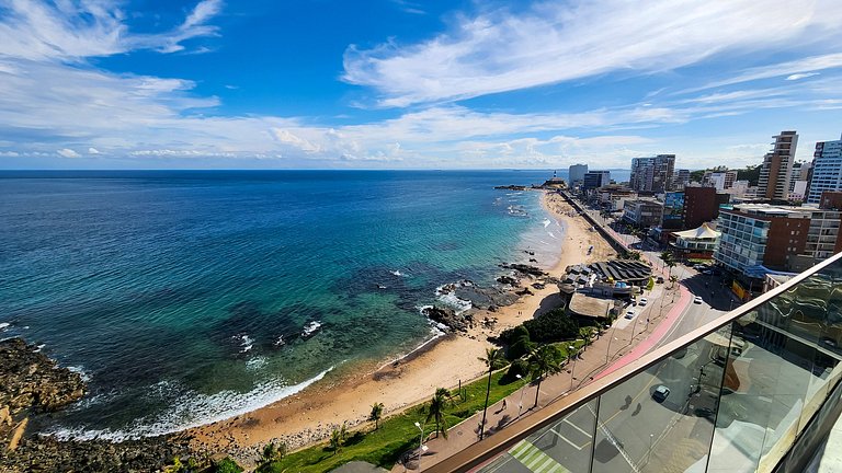 Estúdio com varanda na melhor vista da Barra-206