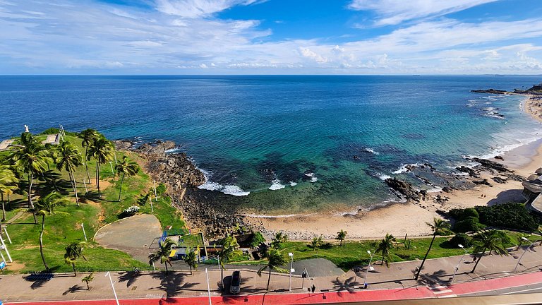 Estúdio com varanda na melhor vista da Barra-206