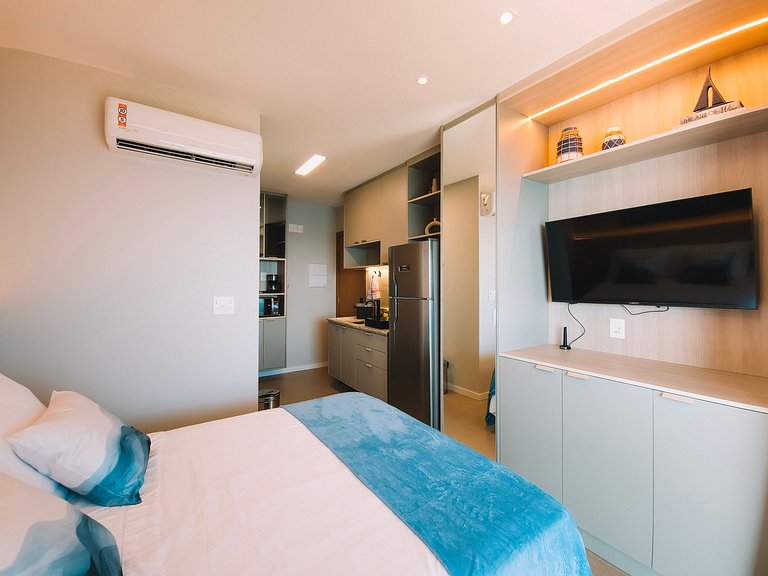 Estúdio com varanda na melhor vista da Barra-1003