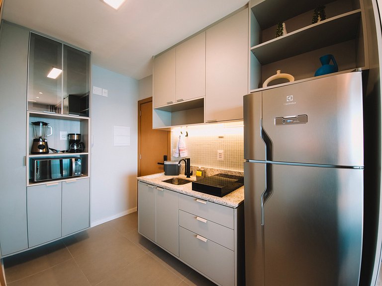 Estúdio com varanda na melhor vista da Barra-1003