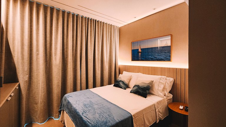 Estúdio com varanda na melhor vista da Barra-1003