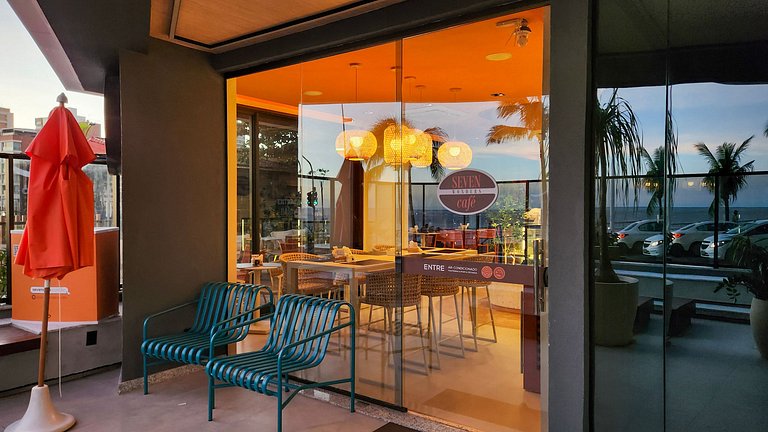 Estúdio com varanda na melhor vista da Barra-1003