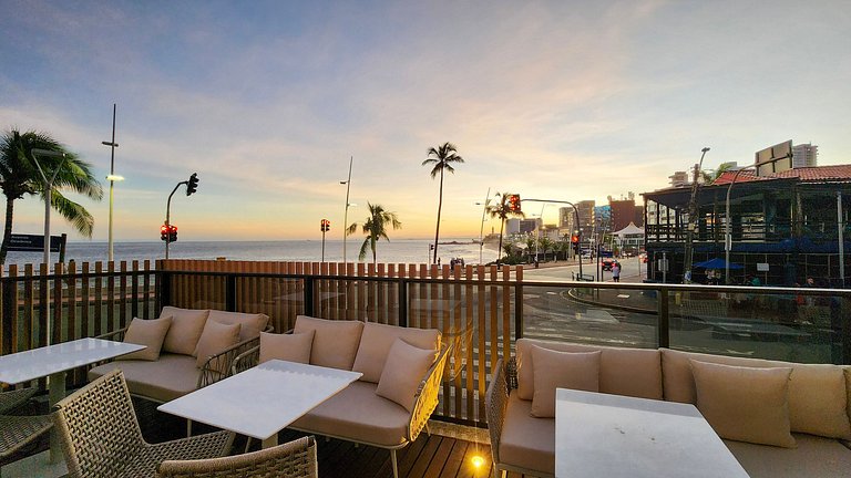 Estúdio com varanda na melhor vista da Barra-1003