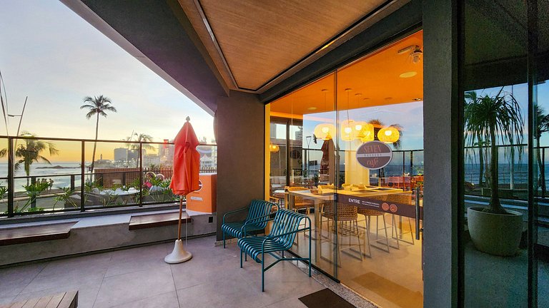 Estúdio com varanda na melhor vista da Barra-1003