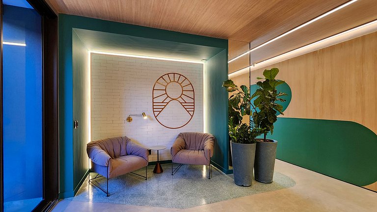 Estúdio com varanda na melhor vista da Barra-1003