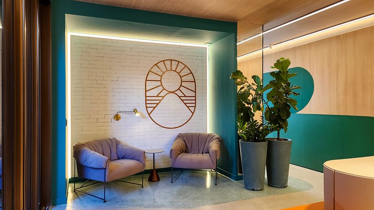 Estúdio com varanda na melhor vista da Barra-1003