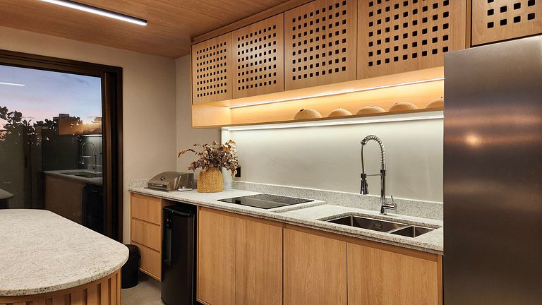 Estúdio com varanda na melhor vista da Barra-1003