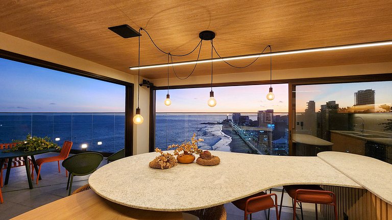 Estúdio com varanda na melhor vista da Barra-1003