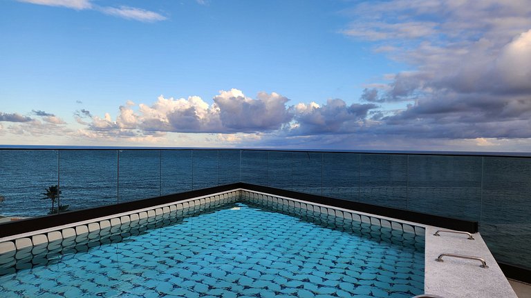 Estúdio com varanda na melhor vista da Barra-1003