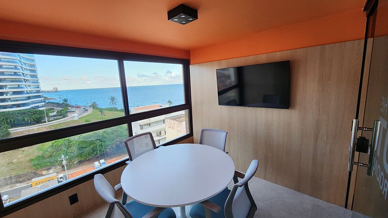 Estúdio com varanda na melhor vista da Barra-1003