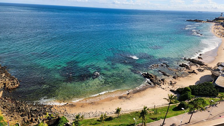Estúdio com varanda na melhor vista da Barra-1003