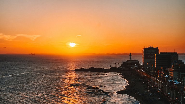 Estúdio com varanda na melhor vista da Barra-1003