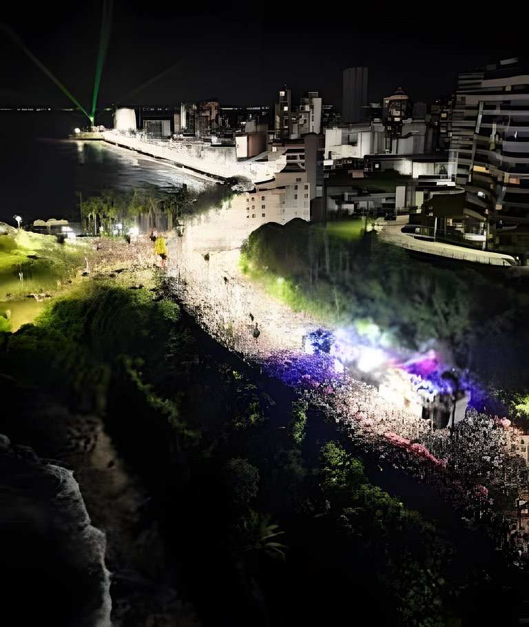 Studio com varanda na melhor vista da Barra-SB502