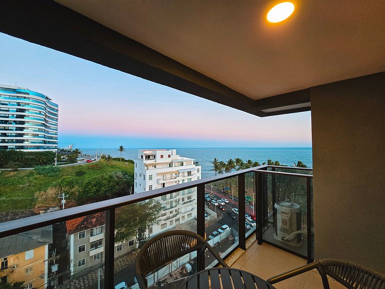 Studio com varanda e vista mar - Spot Barra 906